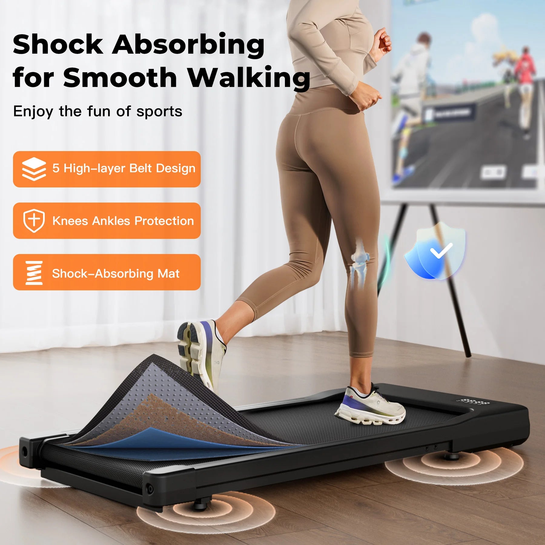2-in-1 WalkingPad Under Desk Treadmill